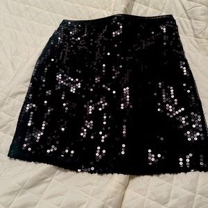 Vintage NY & Co. Black Sequin Skirt